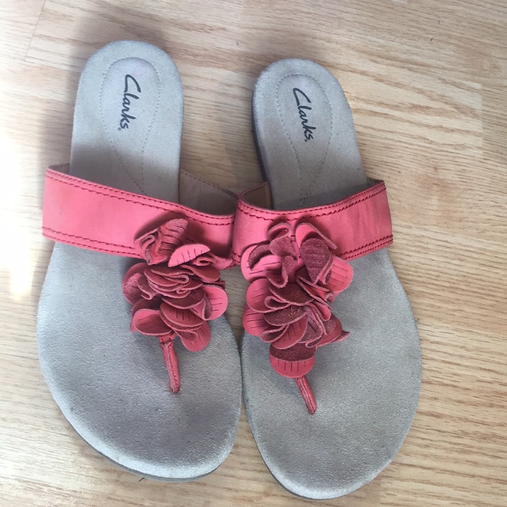 Clark’s coral sandals